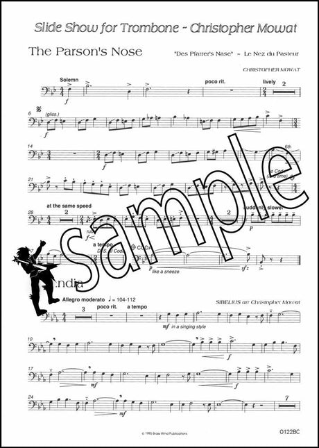 3rd sample page from Slide Show Trombone Bass Clef