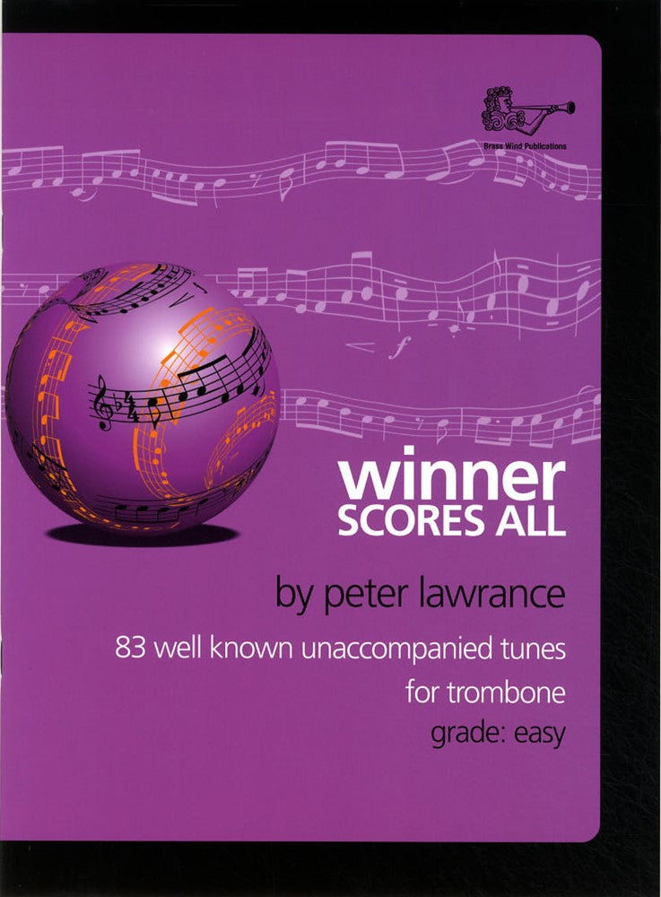 front cover of Winner Scores All Trombone Bass Clef Book Only