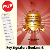 front cover of Winners Galore Trombone Bass Clef Book Only together with free Bass Glef bookmark