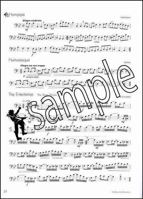 back cover of Winners Galore Trombone Bass Clef Book Only
