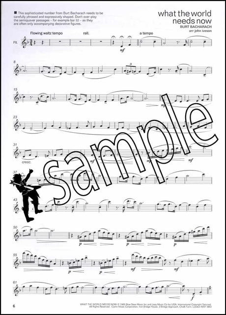 2nd sample page from Lets Face the Music Flute Book Only