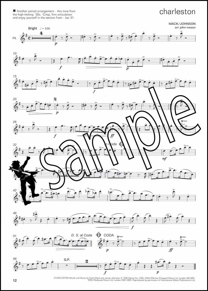 3rd sample page from Lets Face the Music Flute Book Only