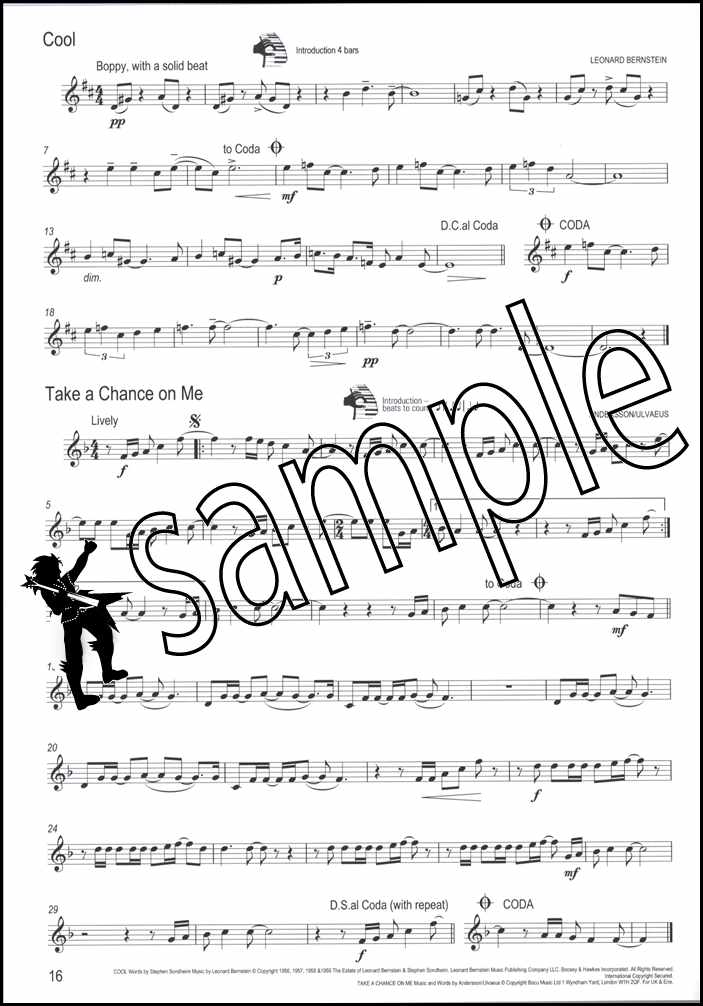 3rd sample page from Great Winners Clarinet Book Only