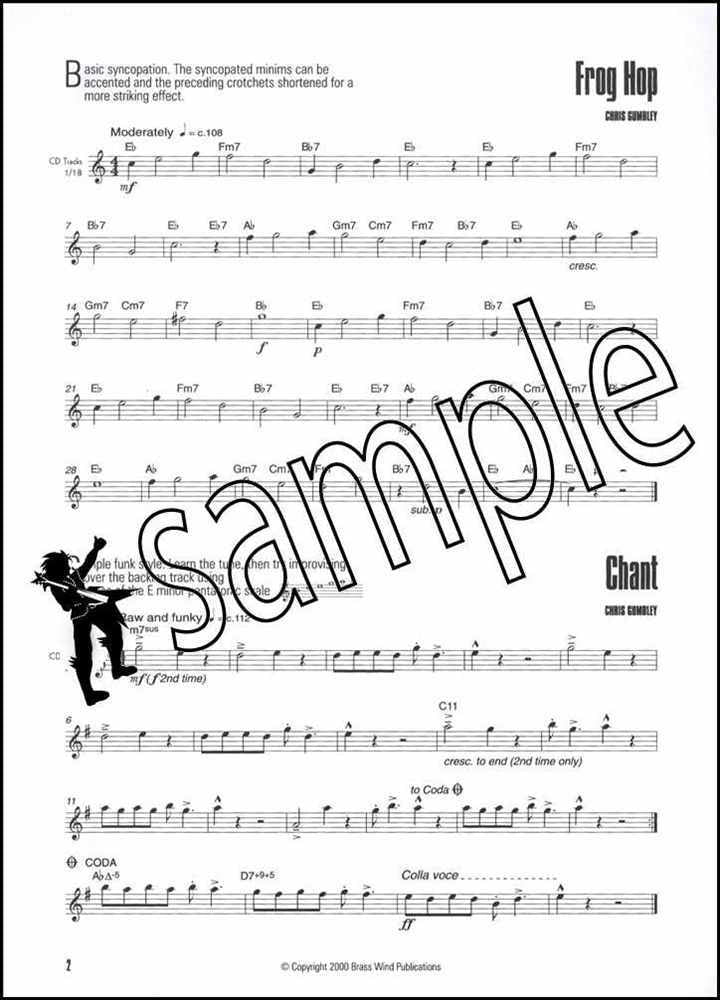 1st sample page from Cool School for Alto Saxophone Book/CD by Chris Gumbley
