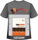 front cover of Cool School for Alto Saxophone Book/CD by Chris Gumbley on a size guide