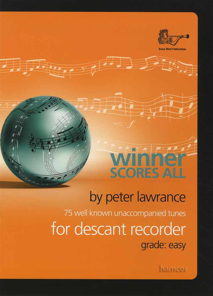 front cover of Winner Scores All Descant Recorder Book Only