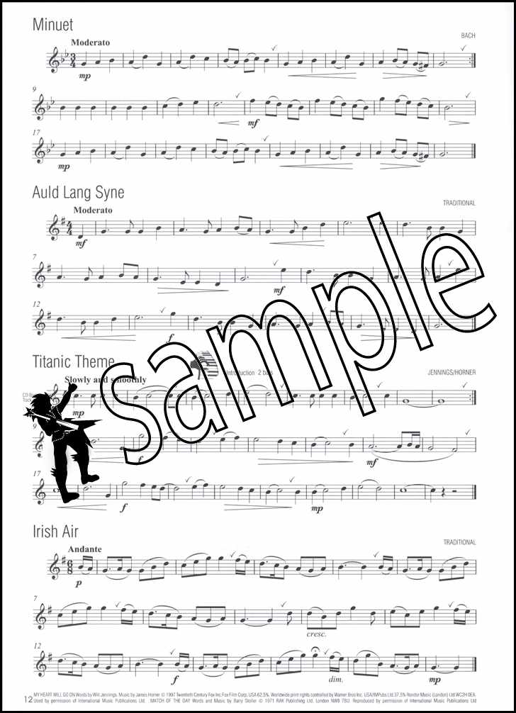 3rd sample page from Easy Winners for Descant Recorder Book/CD