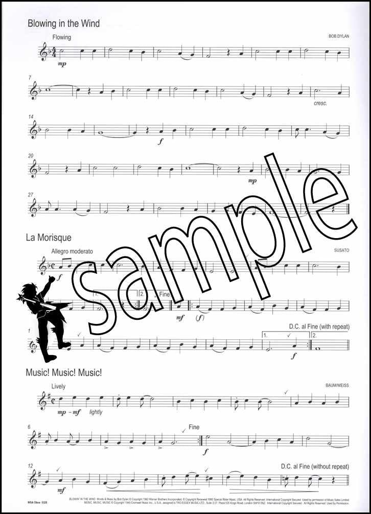 1st sample page from Winner Scores All for Oboe Book Only