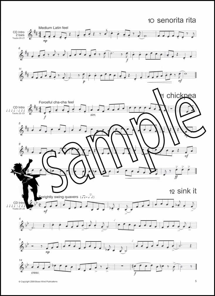 2nd sample page from Smooth Groove for Trumpet/Euphonium Book/CD by Don Blakeson