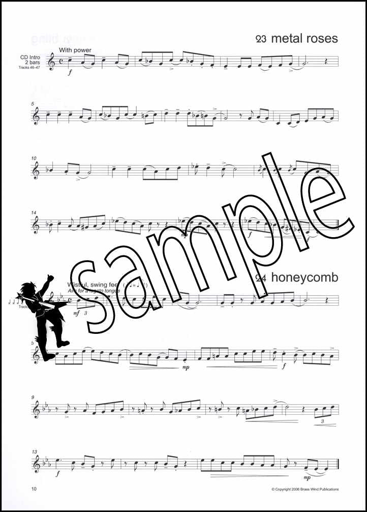 3rd sample page from Smooth Groove for Trumpet/Euphonium Book/CD by Don Blakeson