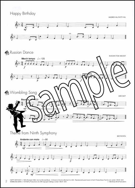 1st sample page from Winners Galore Trumpet Horn Euphonium Book Only