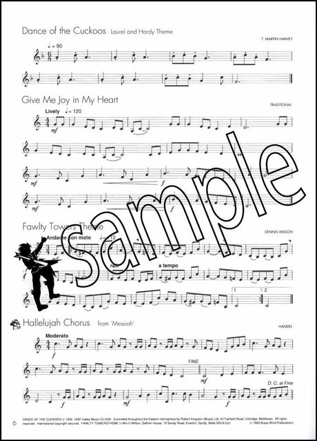 2nd sample page from Winners Galore Trumpet Horn Euphonium Book Only