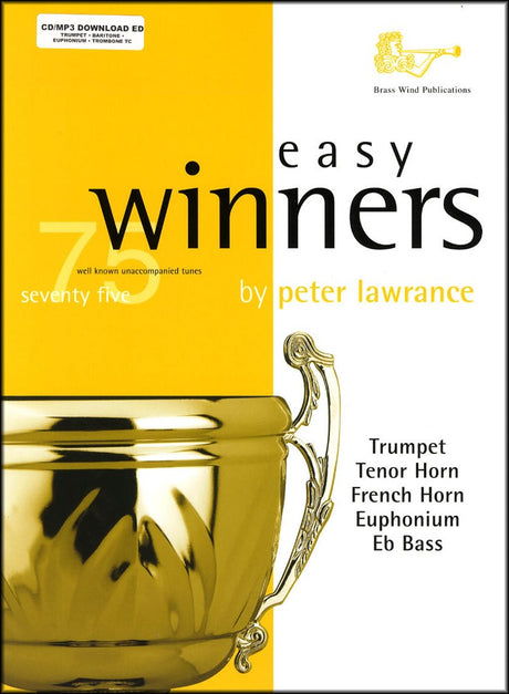 front cover of Easy Winners for Trumpet Euphonium Trombone Book/CD