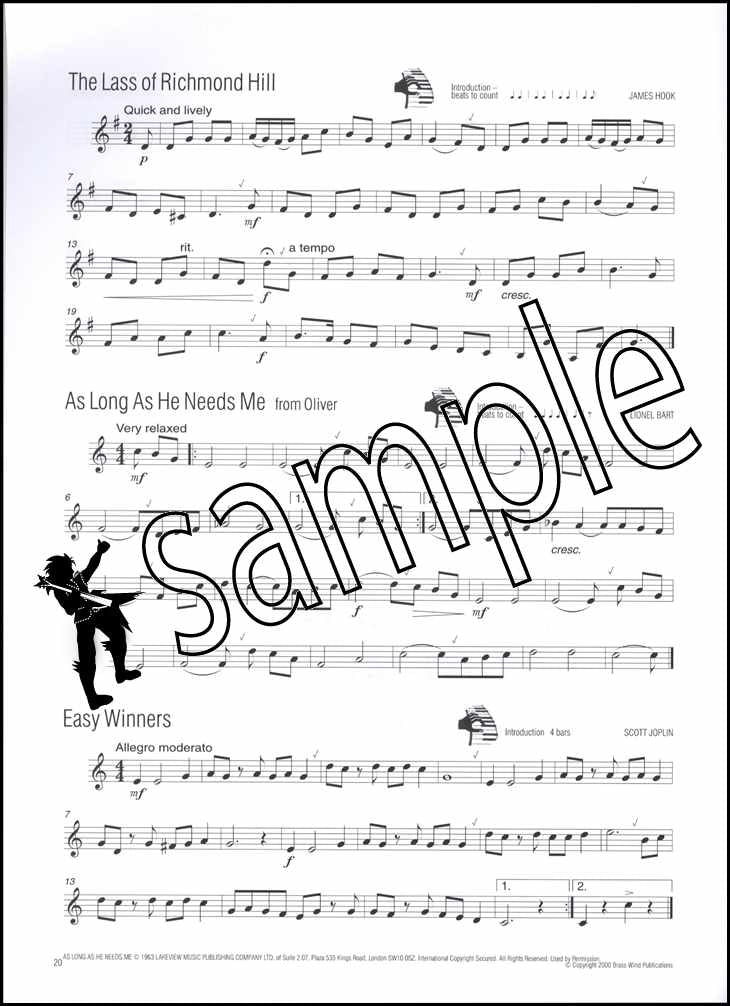 back cover of Easy Winners for Horn in F Horn in Eb Tuba Book/CD