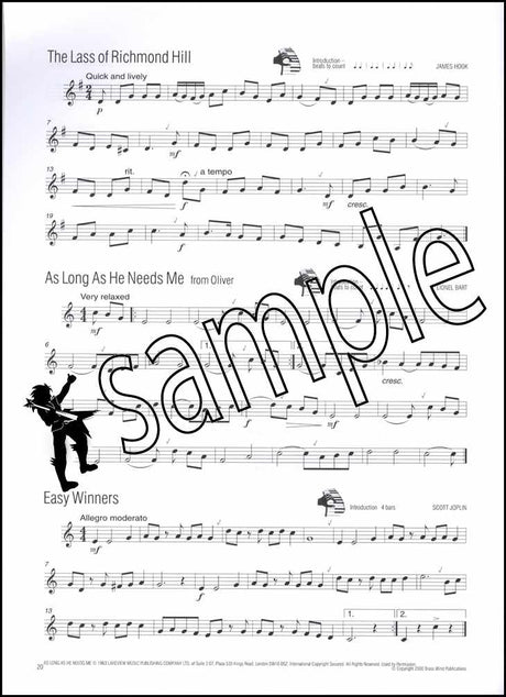 back cover of Easy Winners for Horn in F Horn in Eb Tuba Book/CD