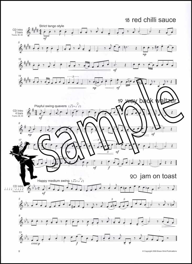 3rd sample page from Smooth Groove Horn in Eb Book/CD by Don Blakeson