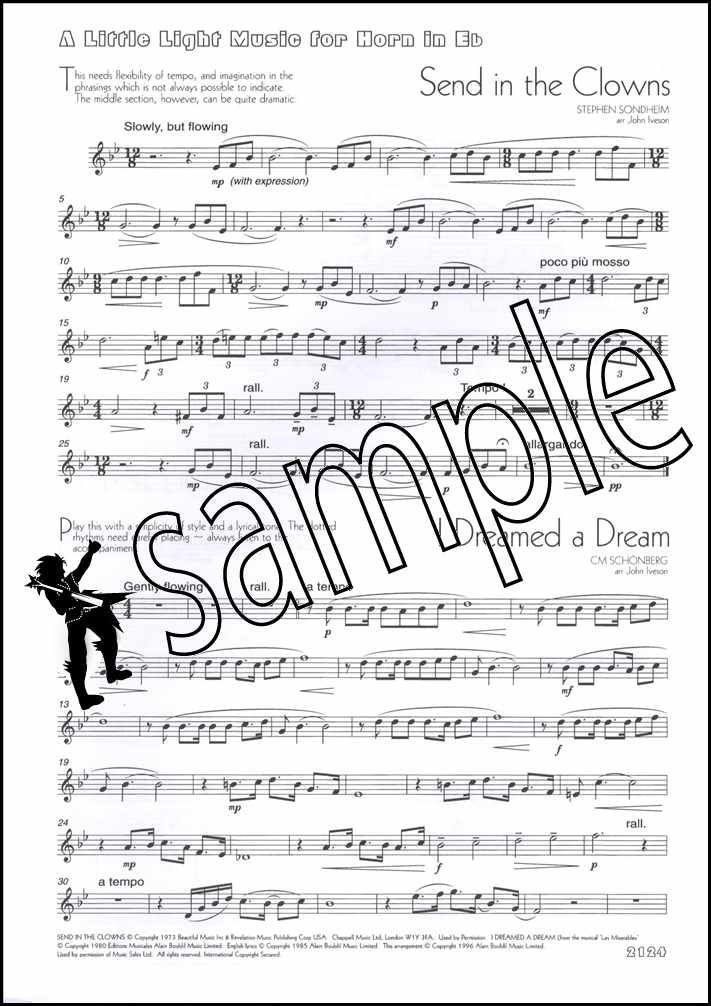 1st sample page from A Little Light Music Eb Horn