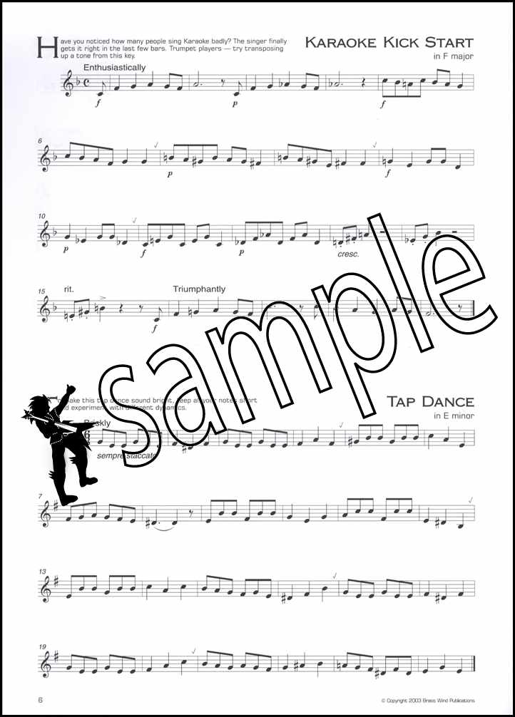 2nd sample page from Polished Brass Studies for Trumpet F/Eb Horn Euphonium Baritone by Lizzie Davis