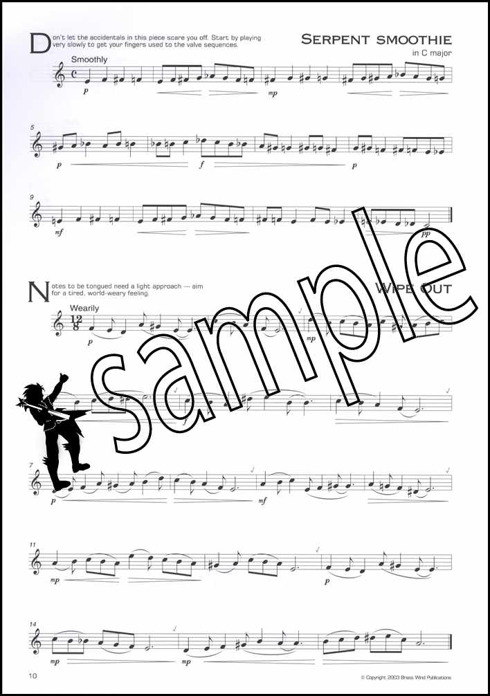 3rd sample page from Polished Brass Studies for Trumpet F/Eb Horn Euphonium Baritone by Lizzie Davis