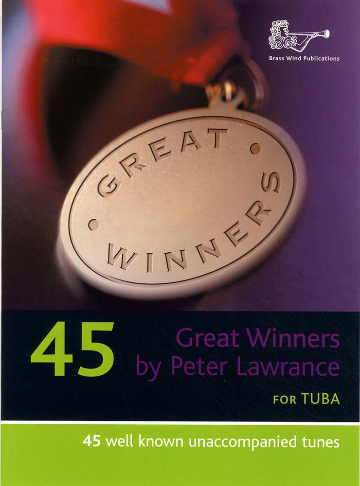 front cover of Great Winners for Tuba Bass Clef Book Only