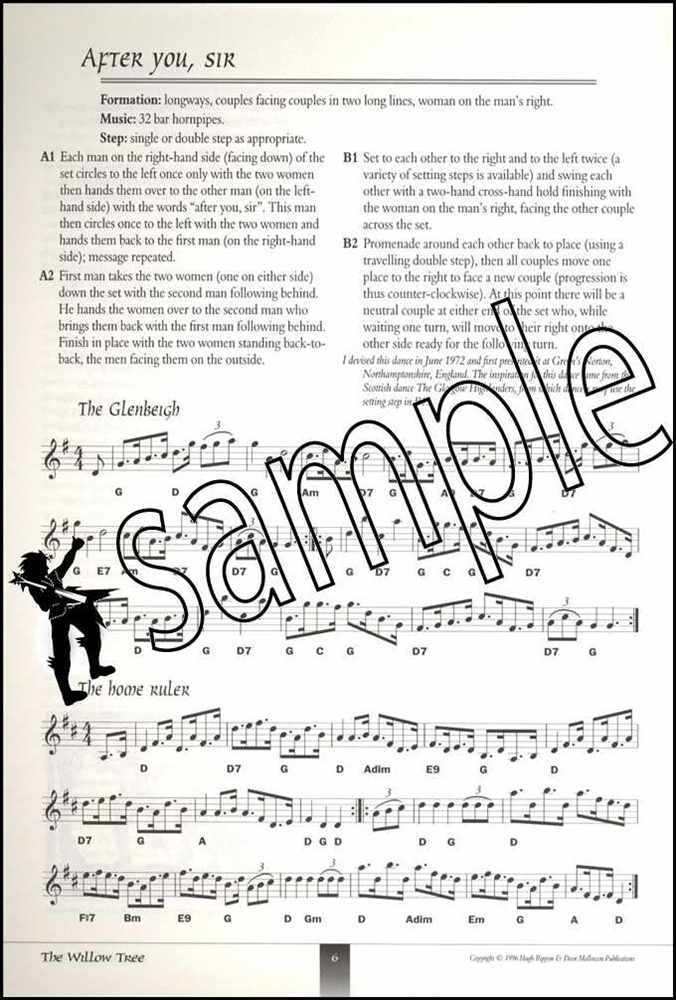 1st sample page from The Willow Tree & Other English Folk Dances