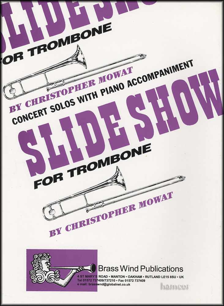 back cover of Slide Show for Trombone Treble Clef Book Only by Christopher Mowat