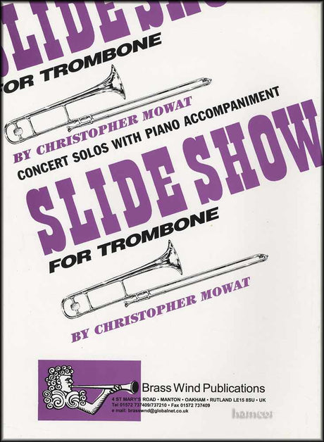 back cover of Slide Show for Trombone Treble Clef Book Only by Christopher Mowat