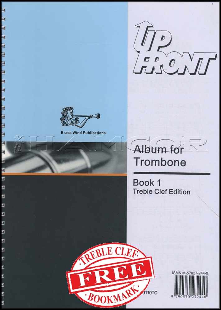 front cover of Up Front Album for Trombone Book 1 Treble Clef