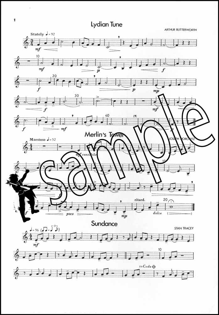 1st sample page from Up Front Album for Trombone Book 1 Treble Clef