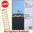 front cover of Up Front Album for Trombone Book 1 Bass Clef together with free Bass Glef bookmark