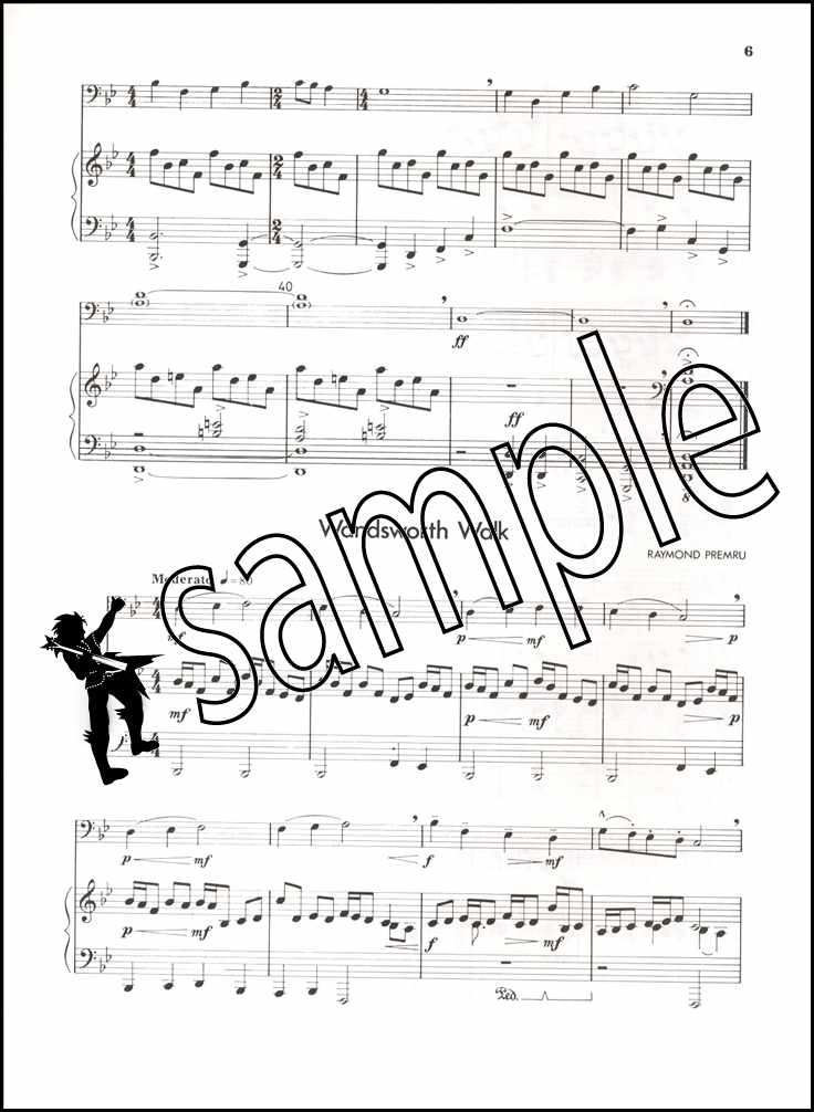 2nd sample page from Up Front Album for Trombone Book 2 Treble Clef