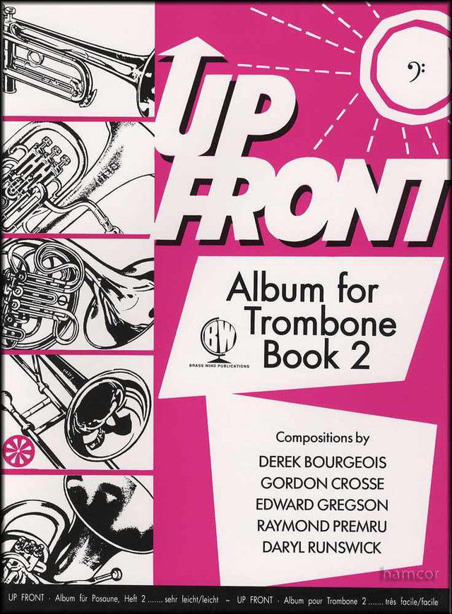 front cover of Up Front Album for Trombone Book 2 Bass Clef
