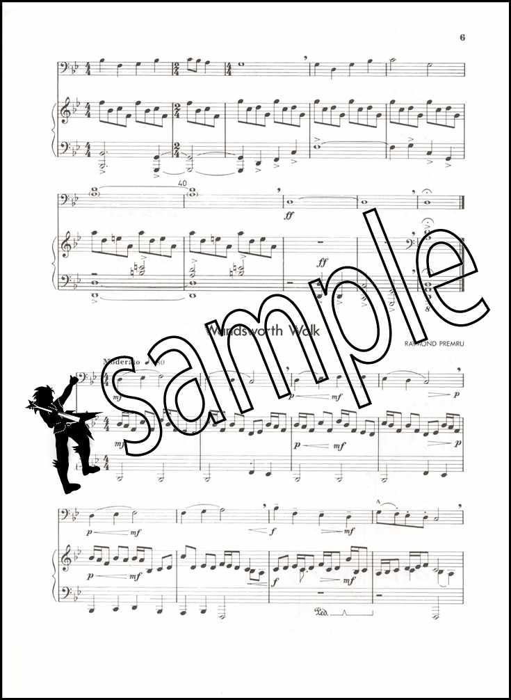 2nd sample page from Up Front Album for Trombone Book 2 Bass Clef