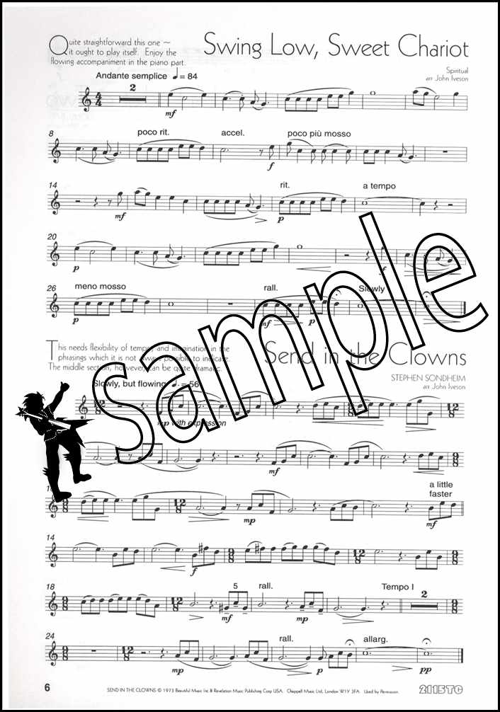 3rd sample page from A Little Light Music for Trombone Treble Clef by John Iveson