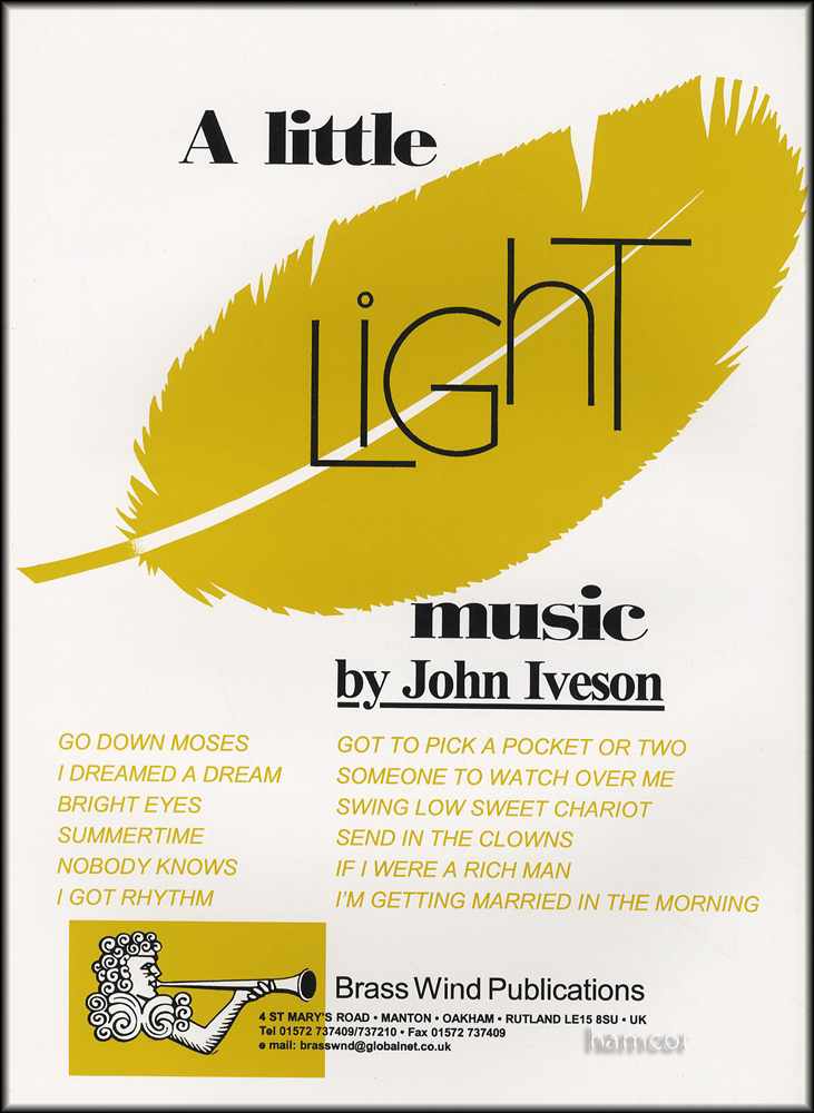 back cover of A Little Light Music for Trombone Treble Clef by John Iveson