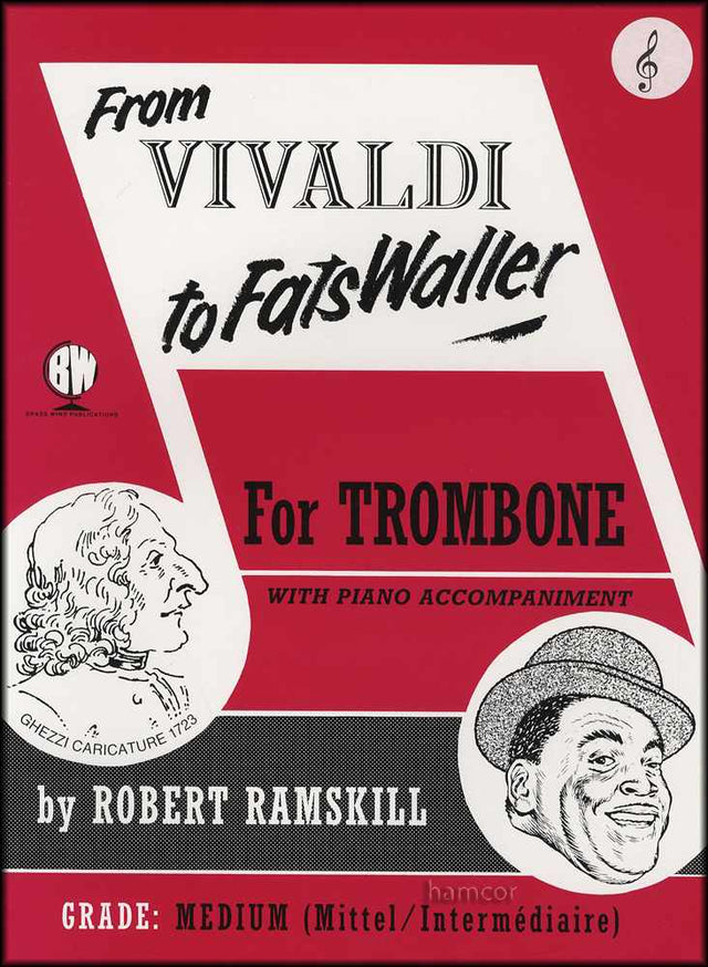 front cover of From Vivaldi to Fats Waller for Trombone Treble Clef