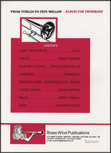 back cover of From Vivaldi to Fats Waller for Trombone Treble Clef