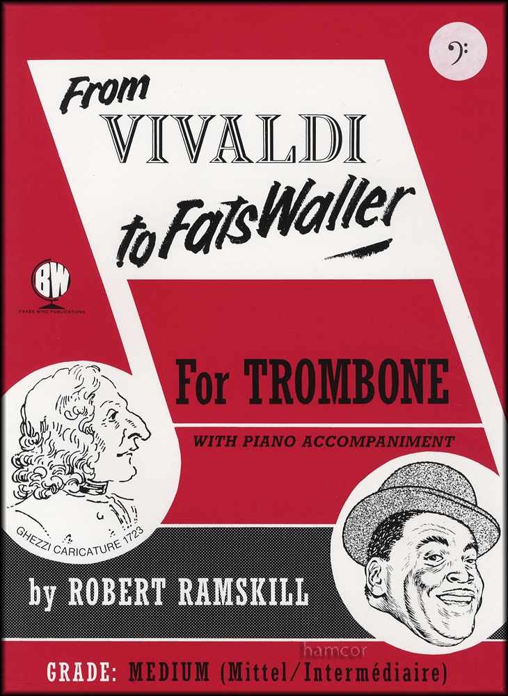 front cover of From Vivaldi to Fats Waller for Trombone Bass Clef