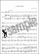 1st sample page from Badinage for Trombone / Euphonium Treble Clef by Peter Lawrance