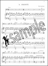 2nd sample page from Badinage for Trombone / Euphonium Bass Clef by Peter Lawrance