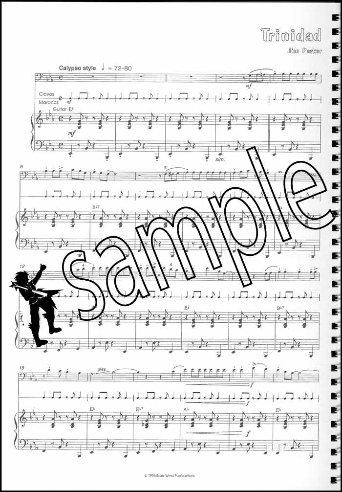 3rd sample page from Jazzed Up Too for Trombone Bass Clef by Jim Parker