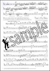 3rd sample page from The Sunny Side of the Street for Trombone / Euphonium Bass Clef