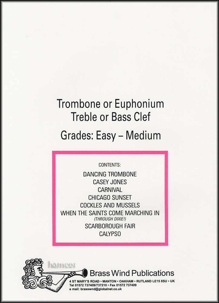 back cover of All Jazzed Up for Trombone Treble Clef Book Only