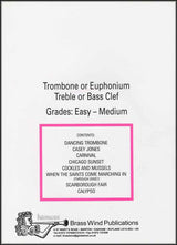 back cover of All Jazzed Up for Trombone Bass Clef Book/CD