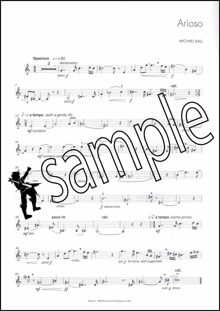 2nd sample page from Top Line Album for Trombone Treble Clef