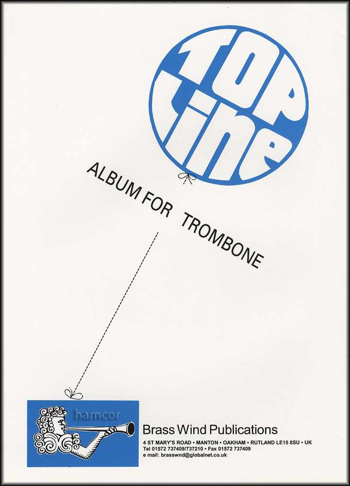 back cover of Top Line Album for Trombone Treble Clef