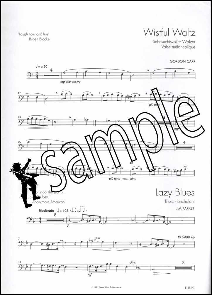 1st sample page from Top Line Album for Trombone Bass Clef