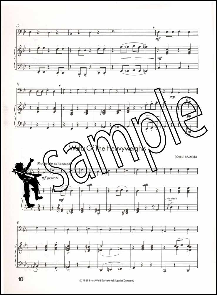 3rd sample page from Keynotes Album for Trombone Bass Clef