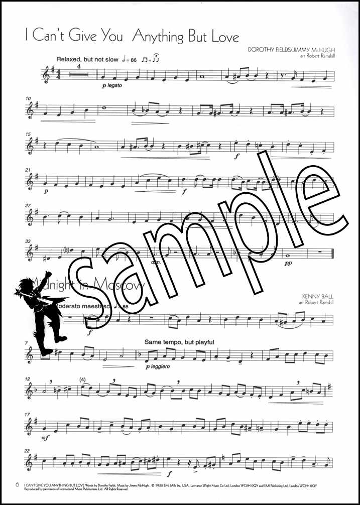 2nd sample page from Jazzy Connections for Trombone Treble Clef by Robert Ramskill