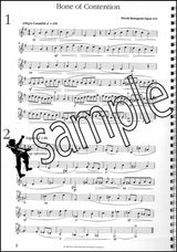 1st sample page from Bone of Contention for Trombone Treble Clef by Derek Bourgeois